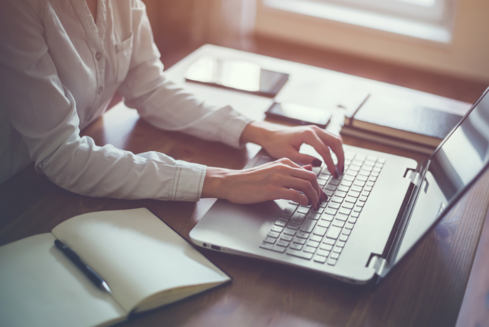 woman on laptop