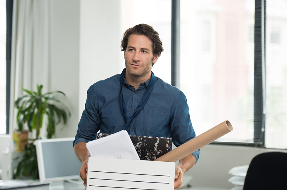 man being laid off